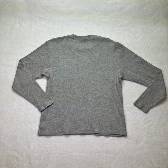 Oakland Las Vegas Raiders Logo VTG Long Sleeve Thermal Shirt Size L Front Hit - Picture 4 of 7